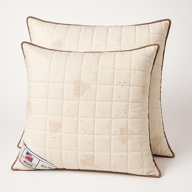 Pernă din Lână Naturală 70x70 cm – Confort Termic și Susținere Premium