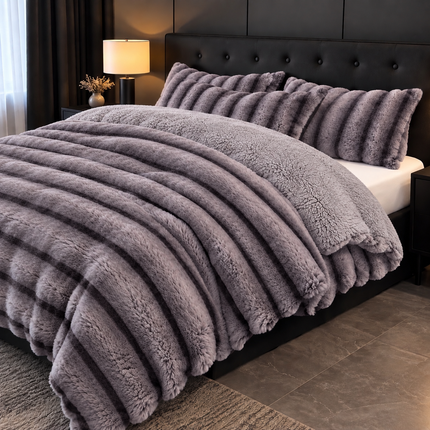 Pilotă premium din blăniță tip iepure, 200 × 230 cm + 2 fețe de pernă, Cod: BPR6