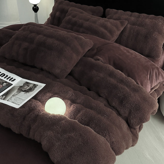 Lenjerie de Pat Cocolino 4 Piese – Pufoasă și Călduroasă, Cod: CO-K8