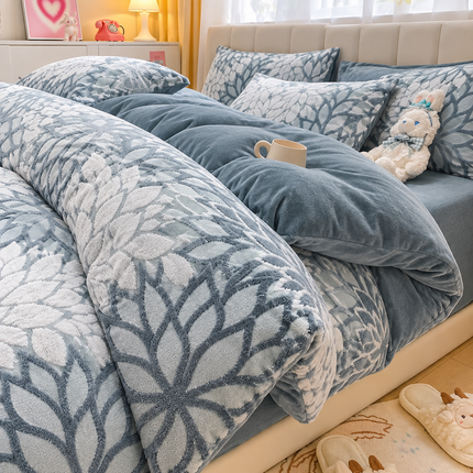Lenjerie de pat Premium Cocolino & Catifea – Set 6 piese, Cod: PTY7