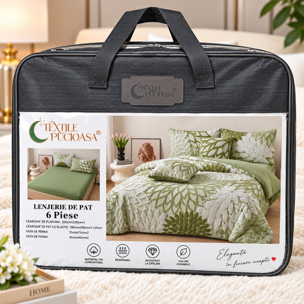 Lenjerie de pat Premium Cocolino & Catifea – Set 6 piese, Cod: PTY6