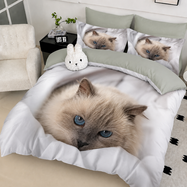 Lenjerie de pat din Bumbac finet 6 PIESE(IMPRIMEU EXACT CA ÎN POZĂ) COD: FY817