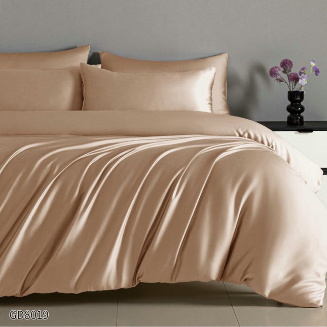 Lenjerie Luxury din Satin, 4 piese, cearșaf cu elastic, Cod: SLX10