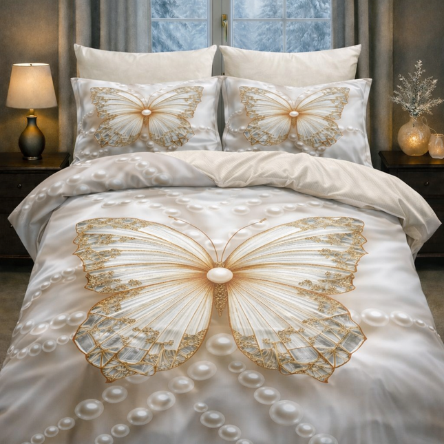 Lenjerie Premium cu efect panoramic 5D, cearșaf cu elastic, Cod: CDN-80