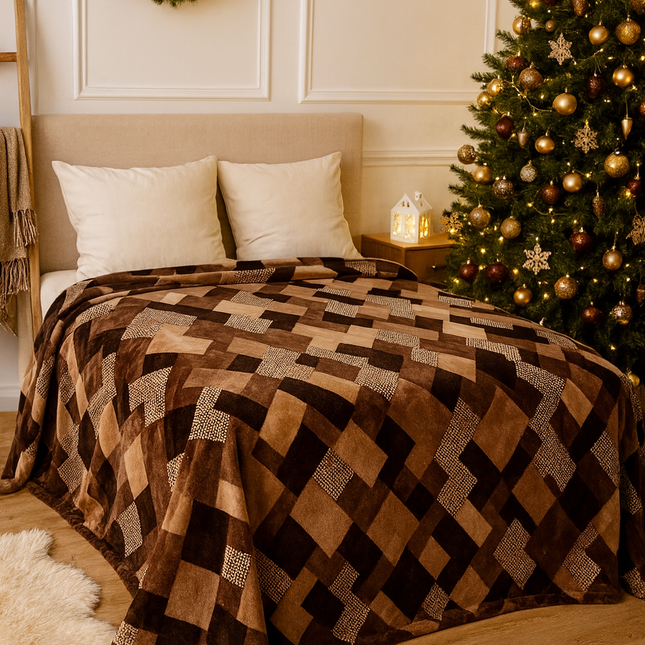 Pătură pufoasă din fleece premium – 200 x 230 cm, Cod: DEG7