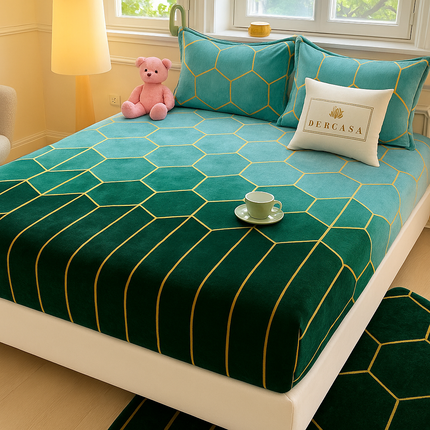 Husa de pat cu elastic COCOLINO+ 2 fete de perna Cod: SSC1