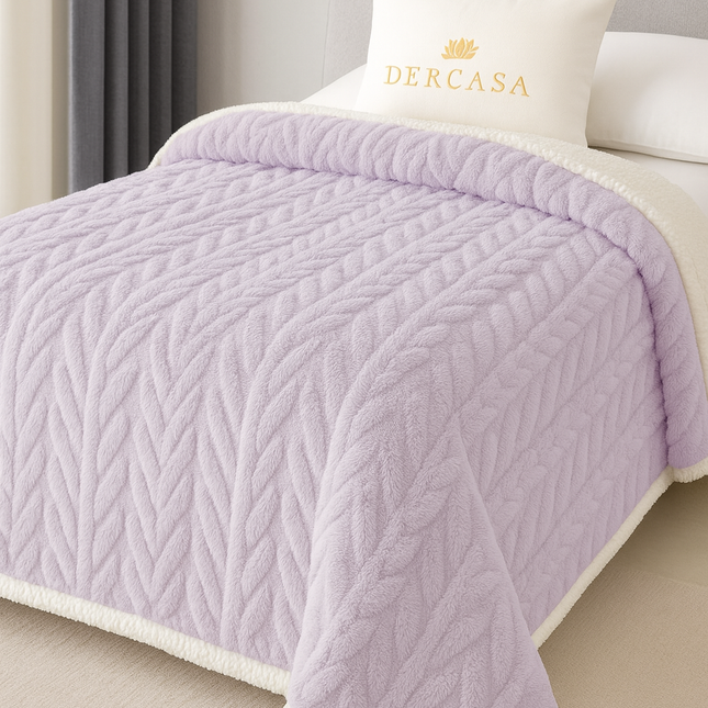 Pătură Cocolino cu Blăniță de iepure, dublă 200x230 cm cod: EXS2