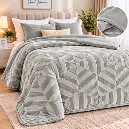 Pătură Groasă Premium Egipt 220x240 cm – tip Catifea Plușată, Cod: EGP2