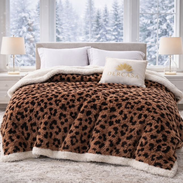 Pătură Cocolino cu Blăniță Sherpa, moale, dublă 200x230 cm cod: EXY80