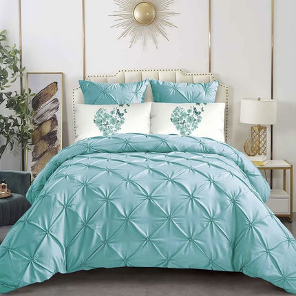 Lenjerie Luxury din Bumbac Soft Toch cu pliuri brodate 6 piese Cod: PBC7
