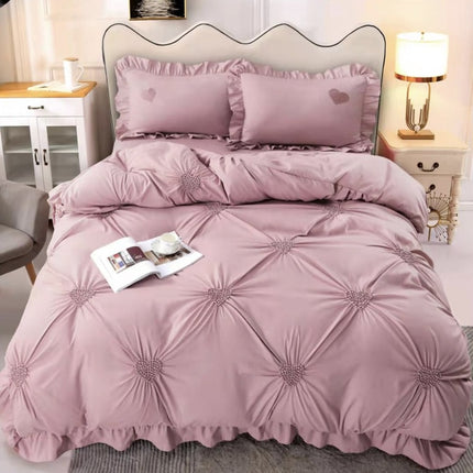 Lenjerie LUXURY din Bumbac cu Pliuri Cod: PVE3