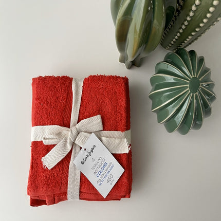 Set de 4 prosoape 30x30 cm din bumbac 100% cu putere mare de absortie  – PRB2