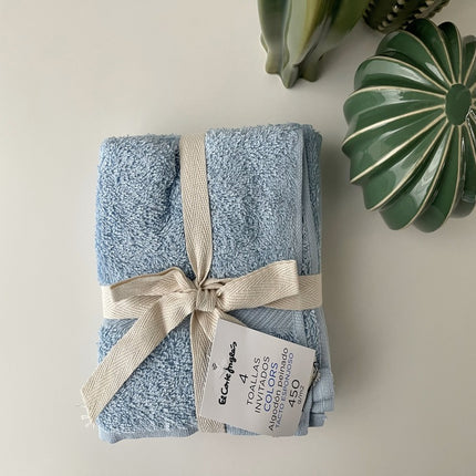 Set de 4 prosoape 30x30 cm din bumbac 100% cu putere mare de absortie  – PRB4