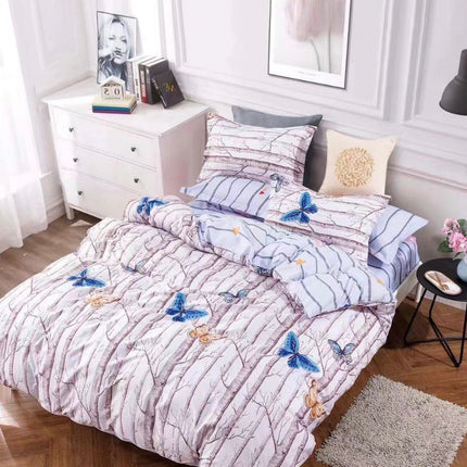 Lenjerie de pat Bumbac satinat SUPERIOR cu două fețe Cod: SK156