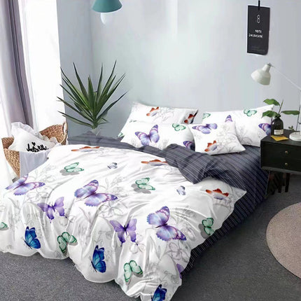 Lenjerie de pat Bumbac satinat SUPERIOR cu două fețe Cod: SK157