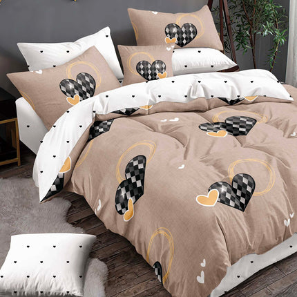 Lenjerie de pat Bumbac satinat SUPERIOR cu două fețe Cod: SK121