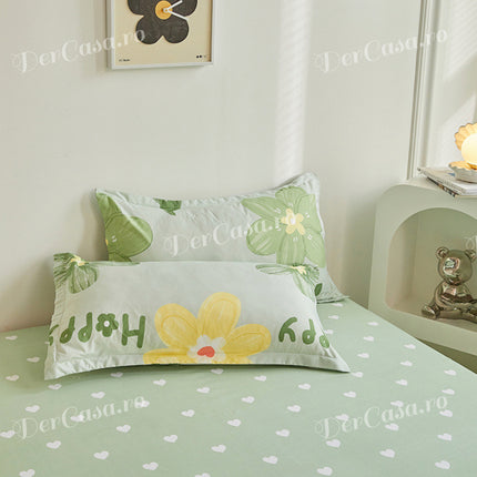 Lenjerie de pat Bumbac satinat SUPERIOR cu două fețe Cod: SK166