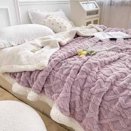 Husă elastic tercot + 2 fețe de pernă + PĂTURĂ cu blăniță Cod: HTP9