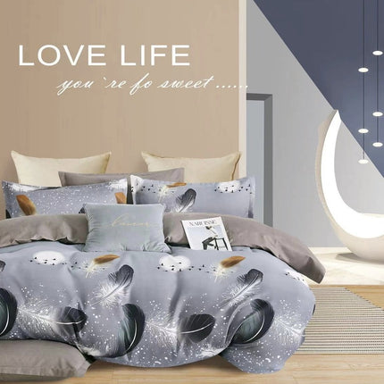 Lenjerie de Lux Bumbac Finet, 6 piese, pat dublu, Cod: BSP62