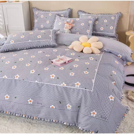 Lenjerie DELUXE din Bumbac Soft Touch cu volănașe Cod: FB9
