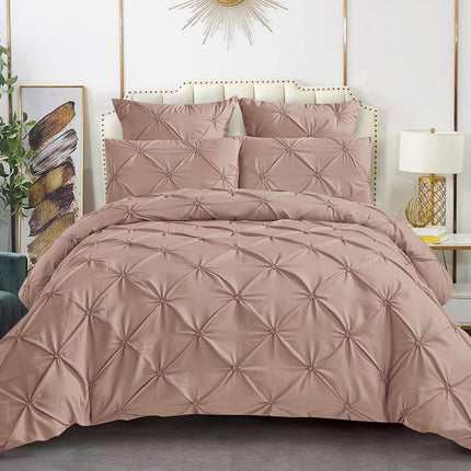 Lenjerie Luxury din Bumbac Soft Toch cu pliuri brodate 6 piese Cod: PBS16