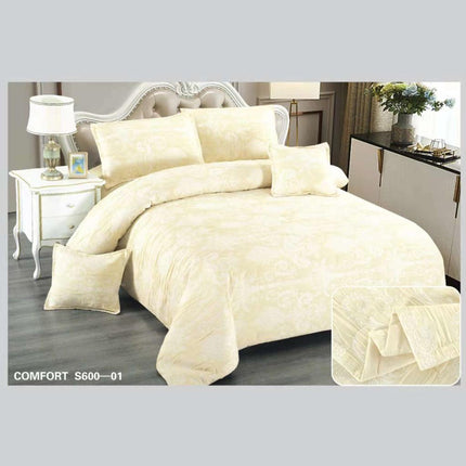 Set lenjerie și cuvertură 6 piese din bumbac satinat superior Cod: CL13