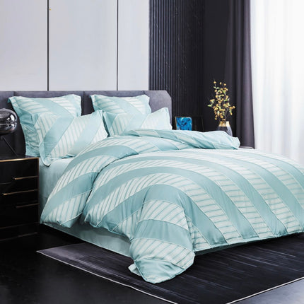 Lenjerie de pat eleganta 4 anotimpuri din broderie cu smocuri Cod: 4F33