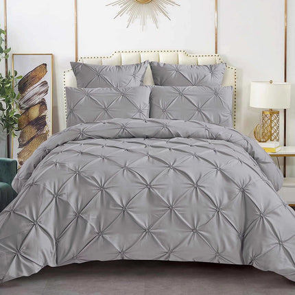 Lenjerie Luxury din Bumbac Soft Toch cu pliuri brodate 6 piese Cod: PBS8