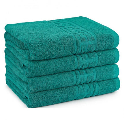 Set de 4 prosoape din bumbac 100% cu putere mare de absortie Verzi– 50 x 90 cm Elegance