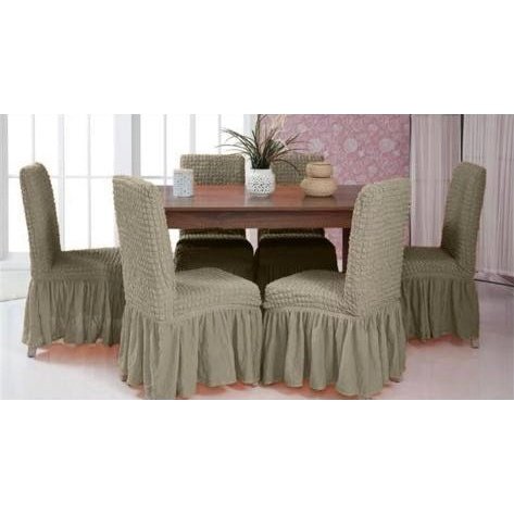 Set 6 huse elastice pentru scaune cu volănașe cod: V10