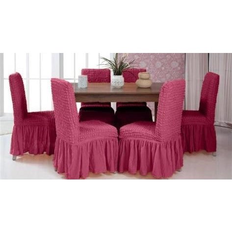 Set 6 huse elastice pentru scaune cu volănașe cod: V17
