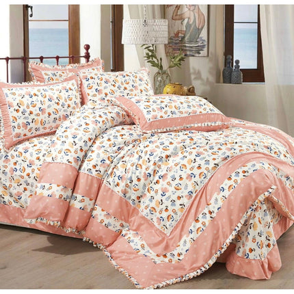Lenjerie DELUXE din Bumbac Soft Touch cu volănașe Cod: FB26