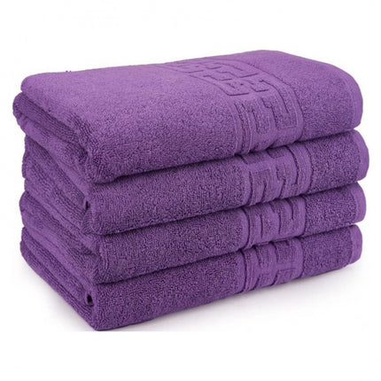 Set de 4 prosoape din bumbac 100% cu putere mare de absortie Mov– 50 x 90 cm Elegance