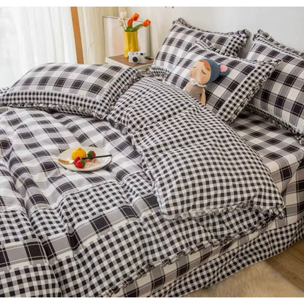 Lenjerie DELUXE din Bumbac Soft Touch cu volănașe Cod: FB15