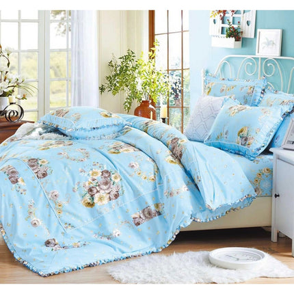 Lenjerie DELUXE din Bumbac Soft Touch cu volănașe Cod: FB5