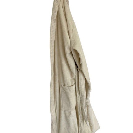 Halat de baie bumbac 100% super absorbant crem L/XL